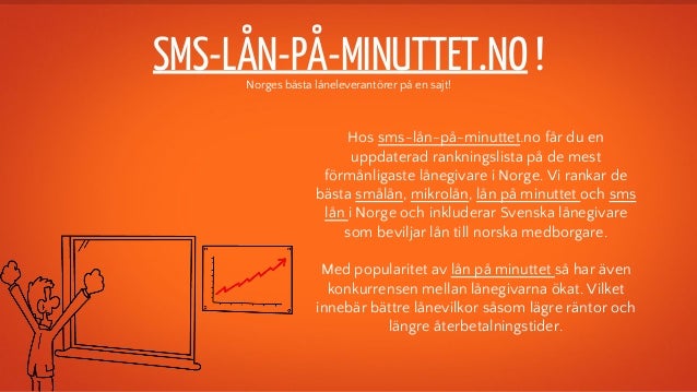 SMS lån Låna pengar i Norge